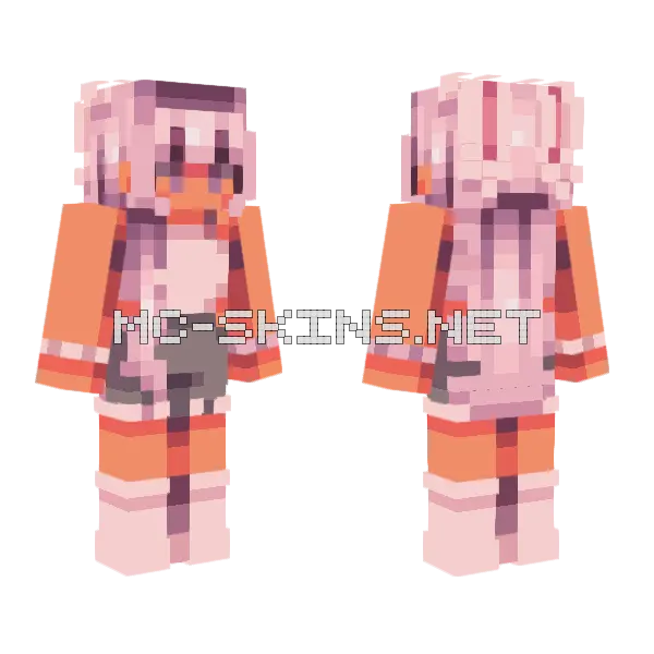 Cleo S 25th Minecraft skin, front and back
