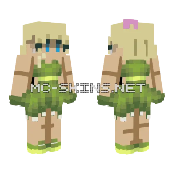 Cleora 19 V2 Minecraft skin, front and back