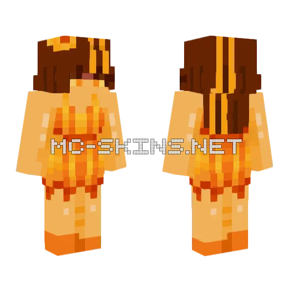 Cleora 30 V2 Minecraft skin, front and back