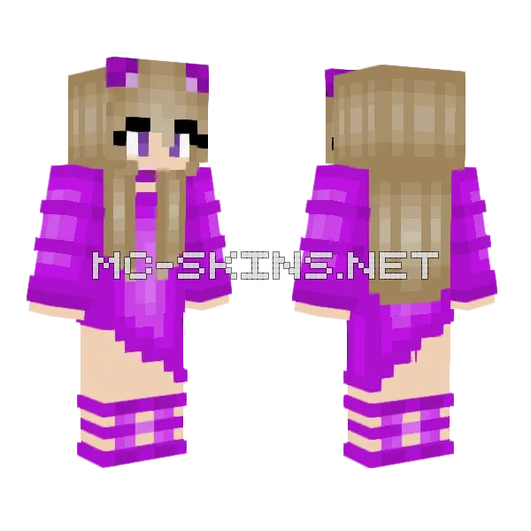 Cleora's Entry Minecraft skin, front and back