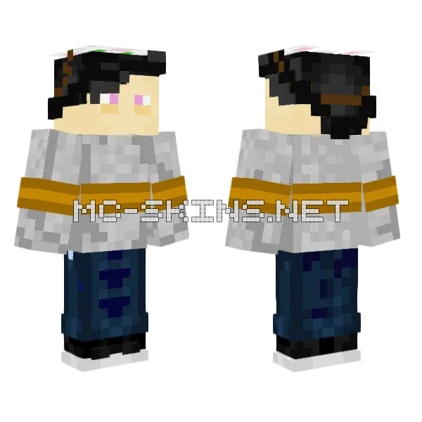 Clinically Insane Skin Minecraft skin, front and back