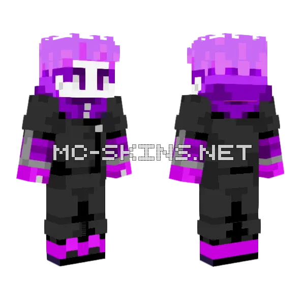 Clipex As Yuji Itadori Minecraft skin, front and back