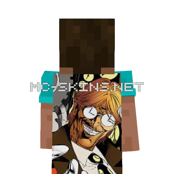 Clock King cape, outside and lining
