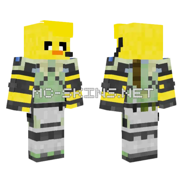 Cloniras Re5 Minecraft skin, front and back