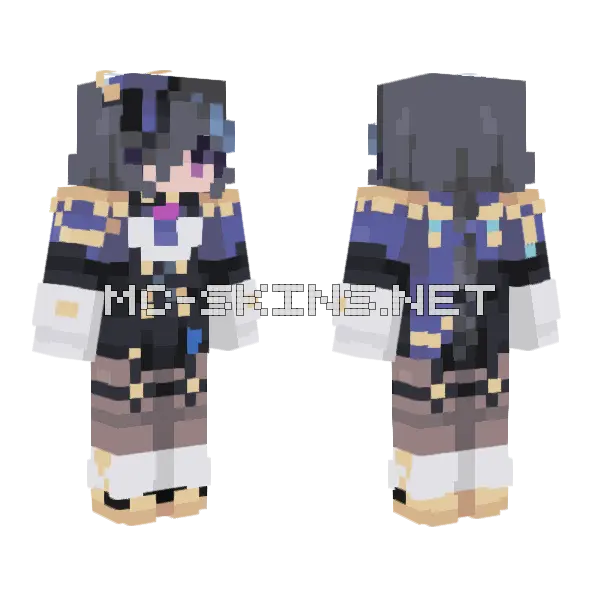 Clorinde Minecraft skin, front and back