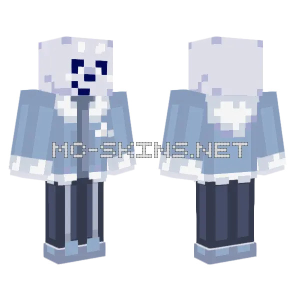 Cloud Sans Minecraft skin, front and back