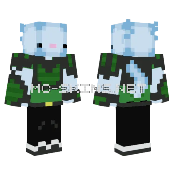 Cloudy Animal Minecraft skin, front and back