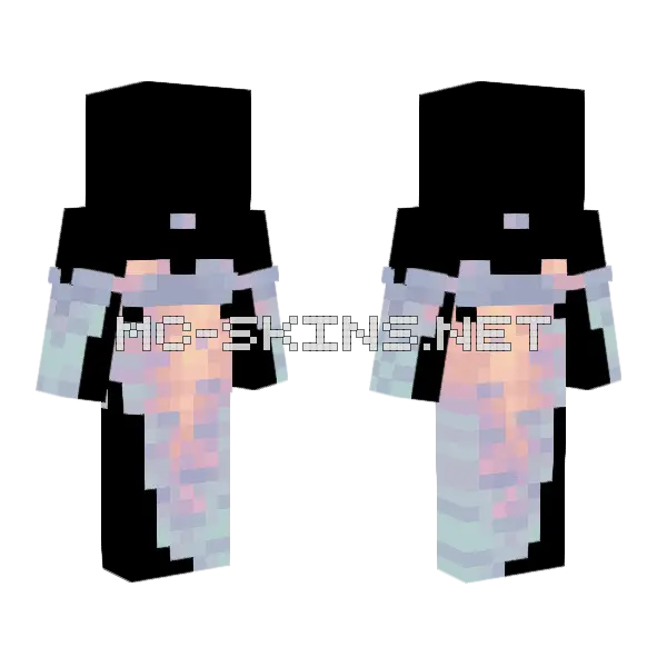 Cloudy Sunset Base Original Minecraft skin, front and back