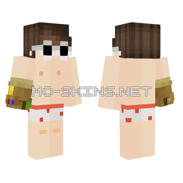 Clout Chaser Lost Clothes Minecraft skin, front and back