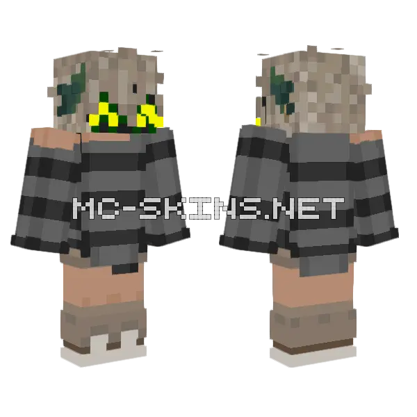 Clover Boy Minecraft skin, front and back