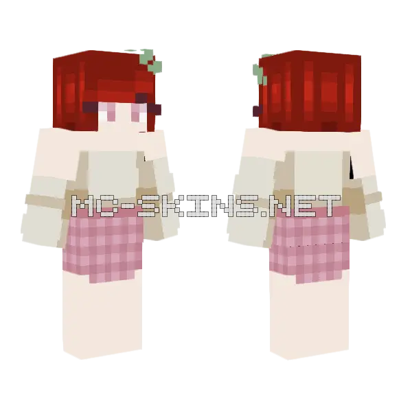 Clover Girl Minecraft skin, front and back