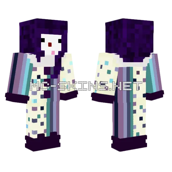 Clown Thing Minecraft skin, front and back