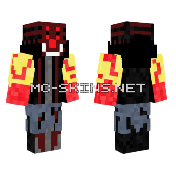 Clownapple Skin Minecraft skin, front and back