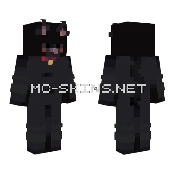 Coal Boy Minecraft skin, front and back