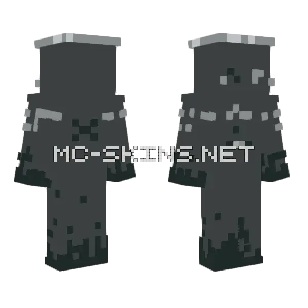 Coal Skin Minecraft skin, front and back