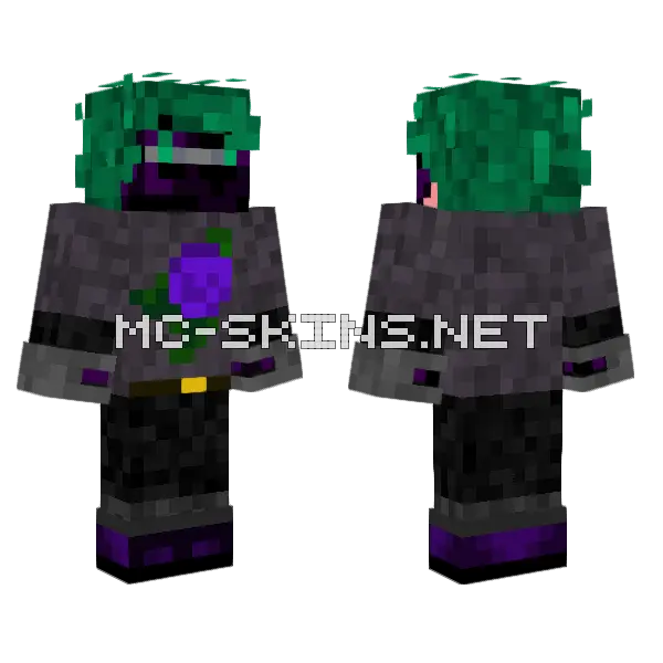 Coatless Shiny Minecraft skin, front and back