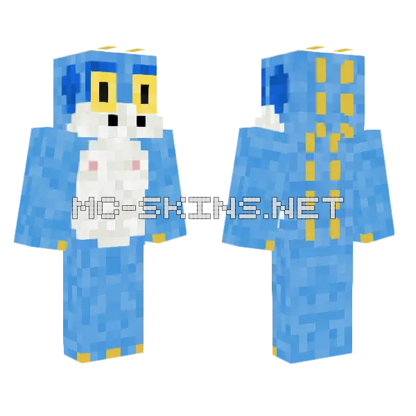 Cocodrilo Menso Minecraft skin, front and back