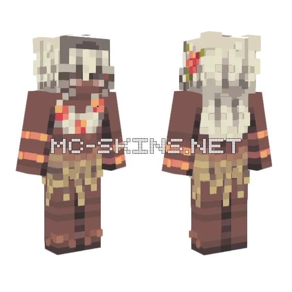 Coconut Sugar Minecraft skin, front and back