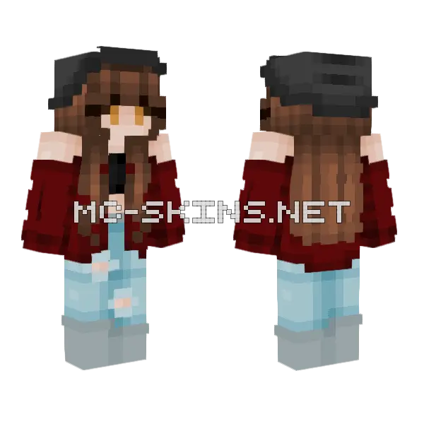 Coffee Run Skin Minecraft skin, front and back