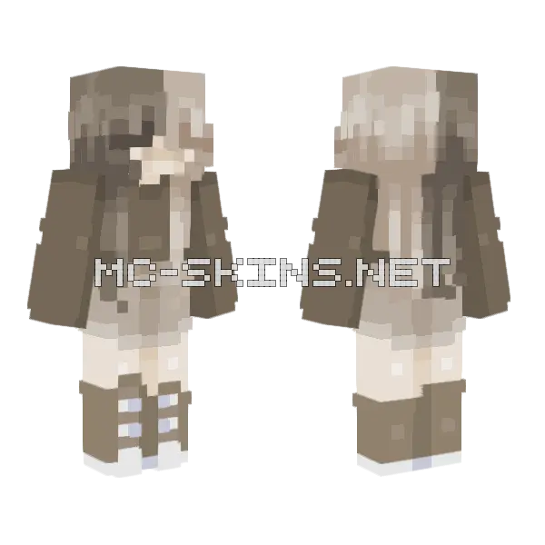 Coffee Stains RCE Minecraft skin, front and back
