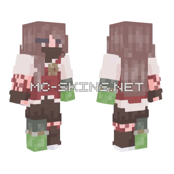 Cog No Hat Minecraft skin, front and back
