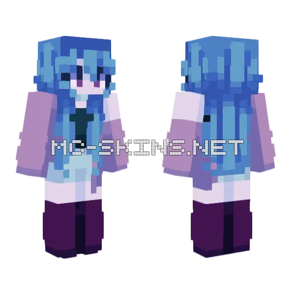 Cold As Ice Minecraft skin, front and back