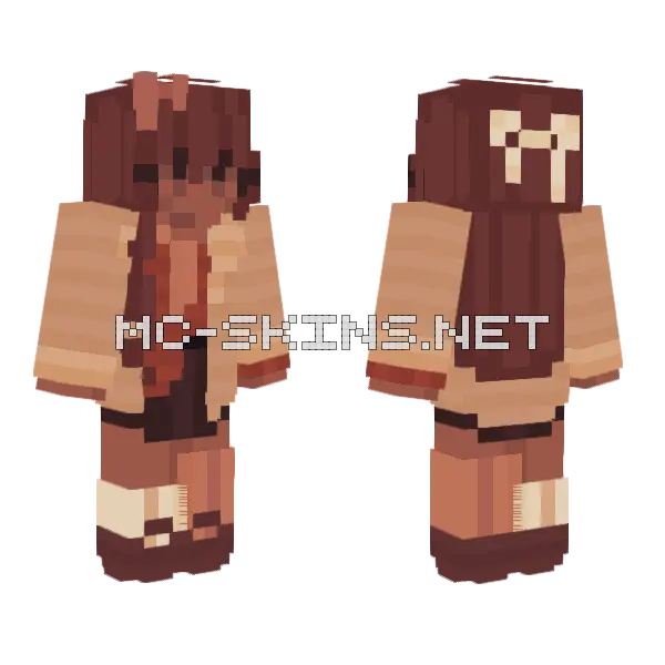 Cold Coffee Rce Minecraft skin, front and back