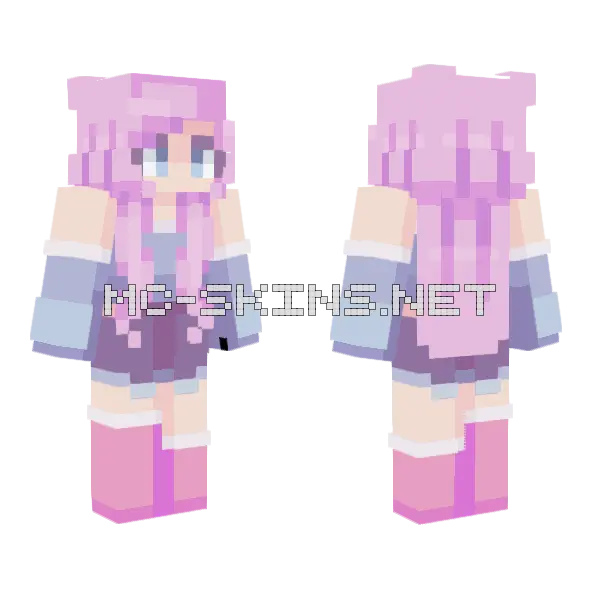 Cold Love Girl Minecraft skin, front and back