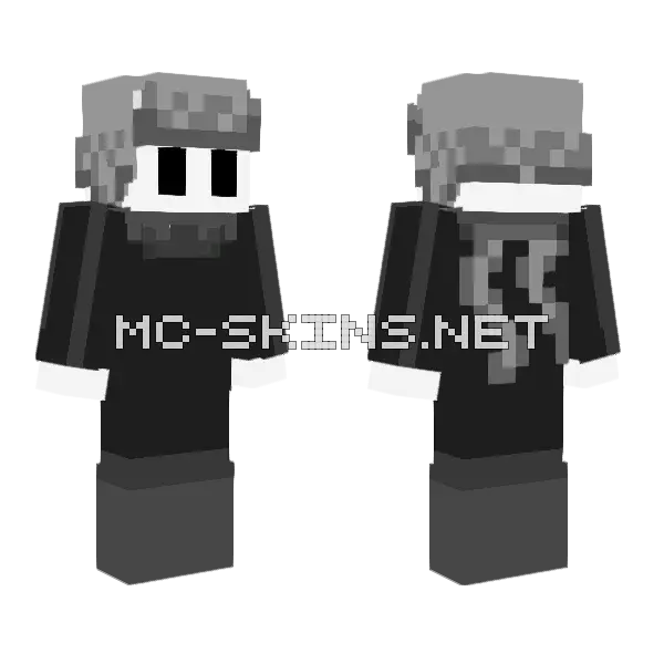 Cold White Armor, front and back