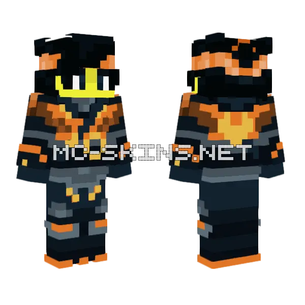 Cole Custom Suit Minecraft skin, front and back