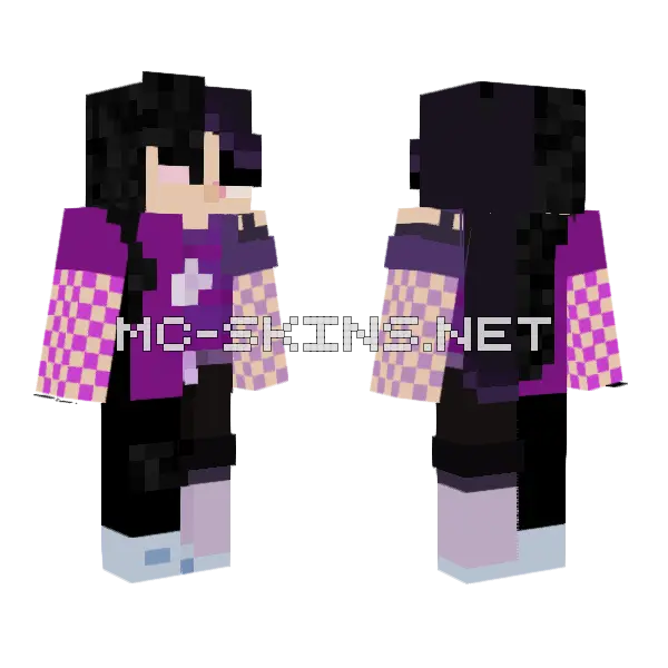 Collab Both Parts Minecraft skin, front and back