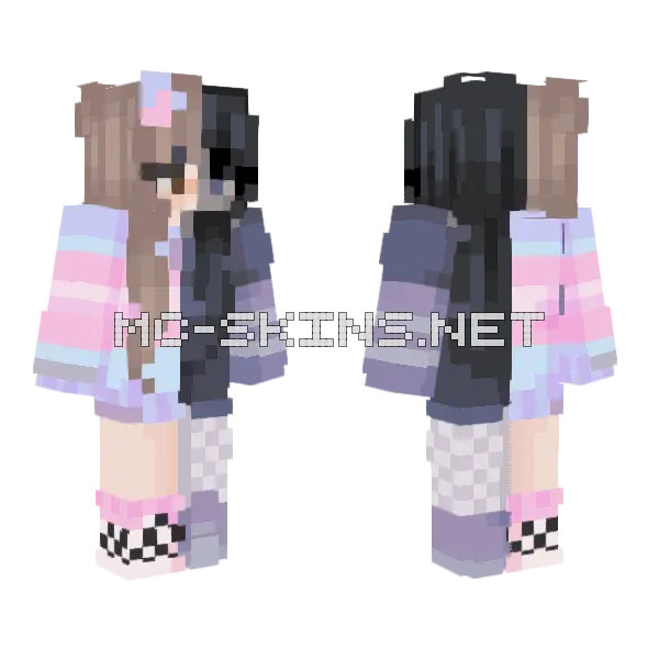 Collab Contest Minecraft skin, front and back