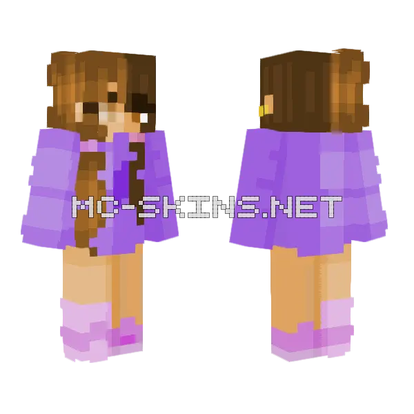 Collab With Lovecutey Minecraft skin, front and back