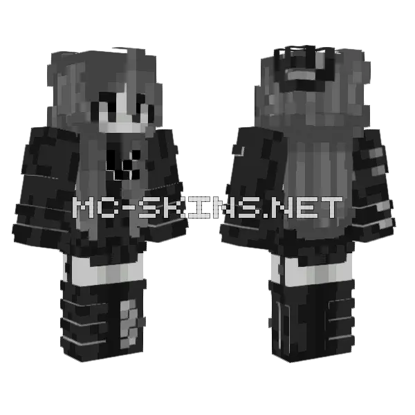 Color Minecraft skin, front and back