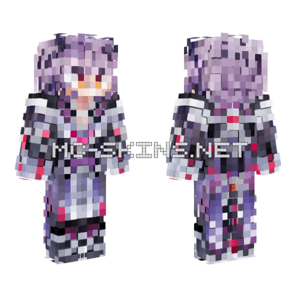 Color Accurate Durin Genshin Impact Minecraft skin, front and back