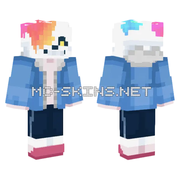 Color Sans Minecraft skin, front and back