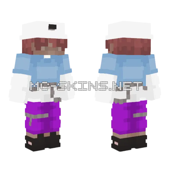 Color Skims Minecraft skin, front and back