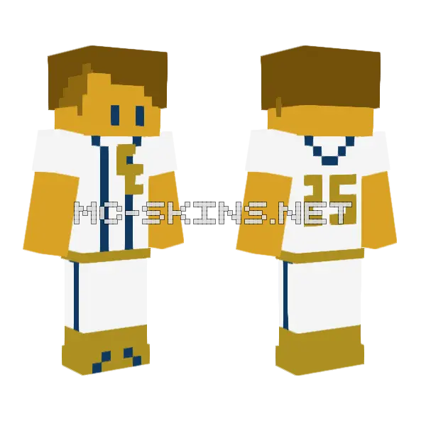 Colorado Curve Baseball Player Minecraft skin, front and back
