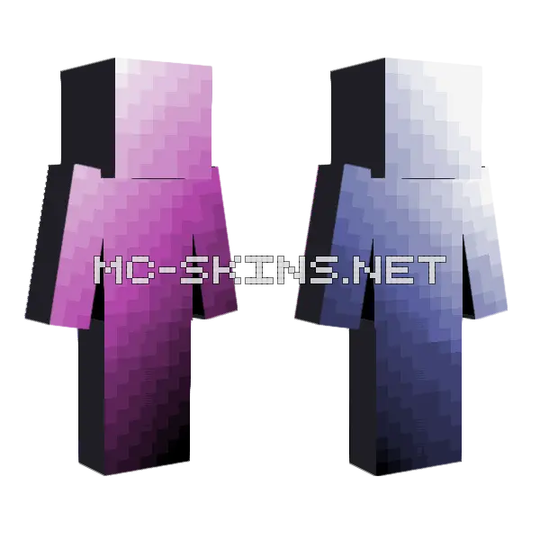 Colors Minecraft skin, front and back