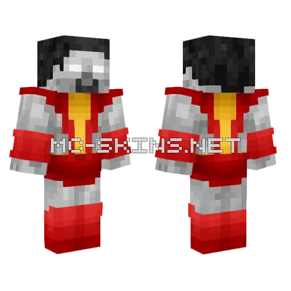Colossus Steve Minecraft skin, front and back