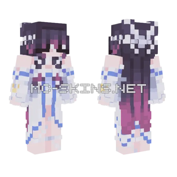 Columbina Genshin Impact Minecraft skin, front and back
