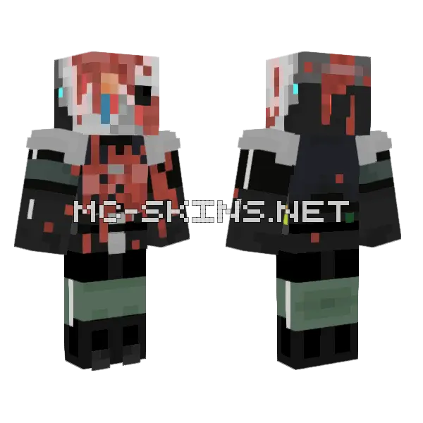 Combine Union Unit Dead Minecraft skin, front and back