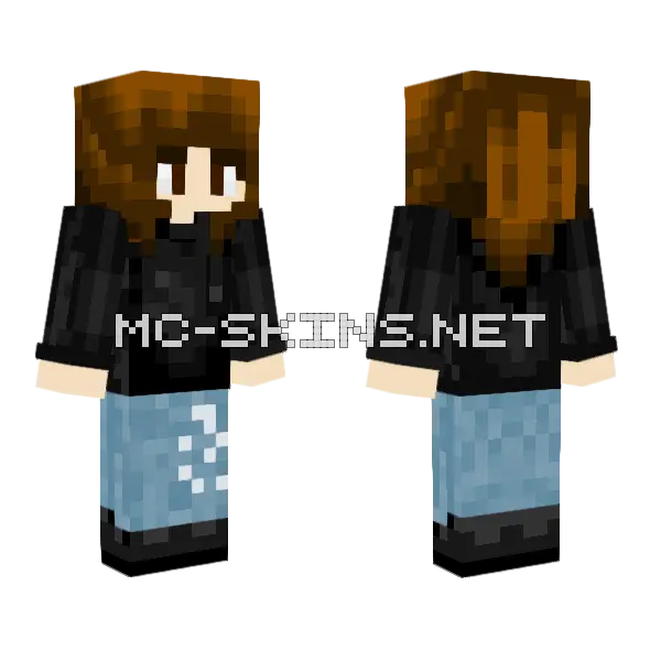 Comeback Who Asked Minecraft skin, front and back