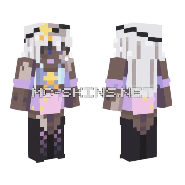 Comet Base Used Minecraft skin, front and back