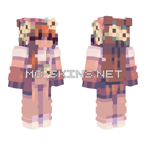 Comfy Te Minecraft skin, front and back