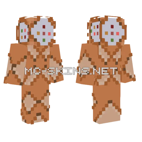 Command Block Minecraft skin, front and back