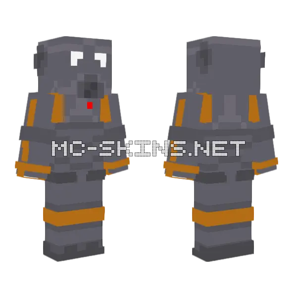 Commando Droid Clone Wars Minecraft skin, front and back