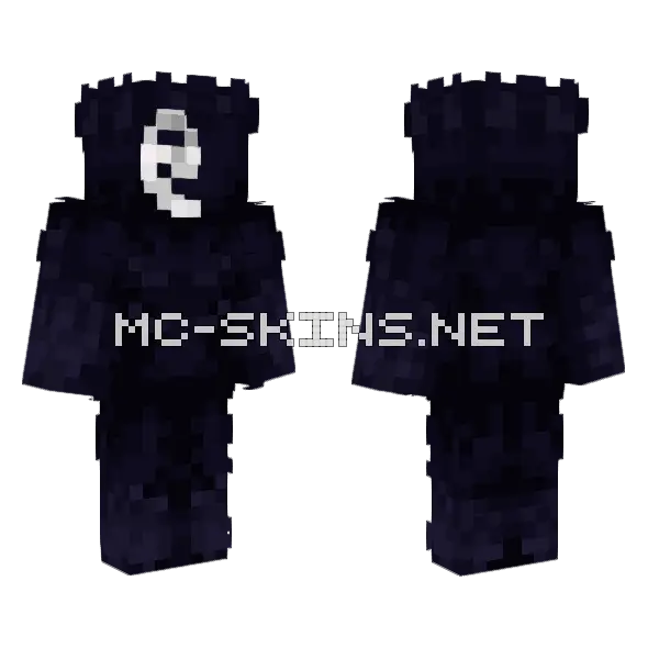 Commis Minecraft skin, front and back