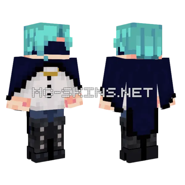 Commision Minecraft skin, front and back