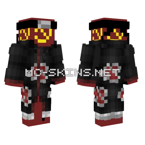 Communist Akatsuki Minecraft skin, front and back